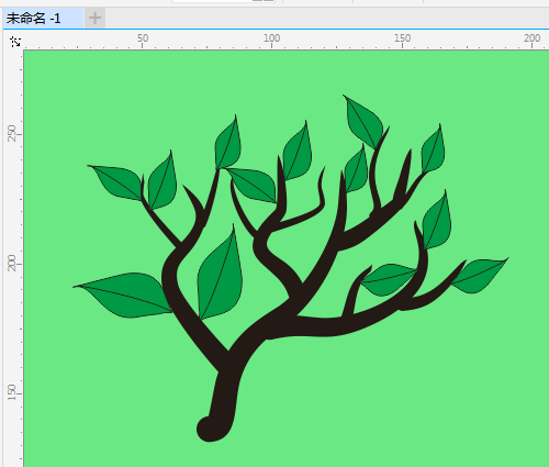 cdrX7怎么绘制大树干? cdr大树的画法