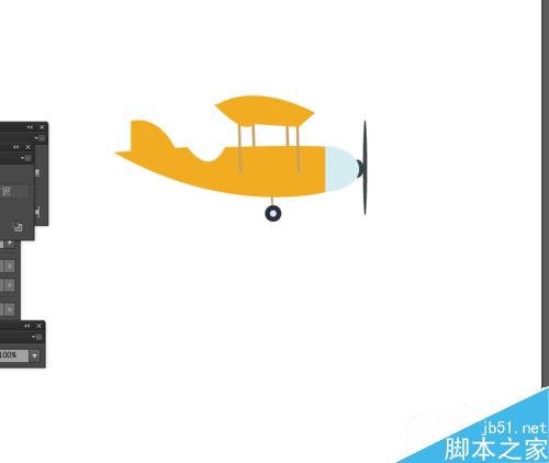 Ai简单绘制飞机的图标