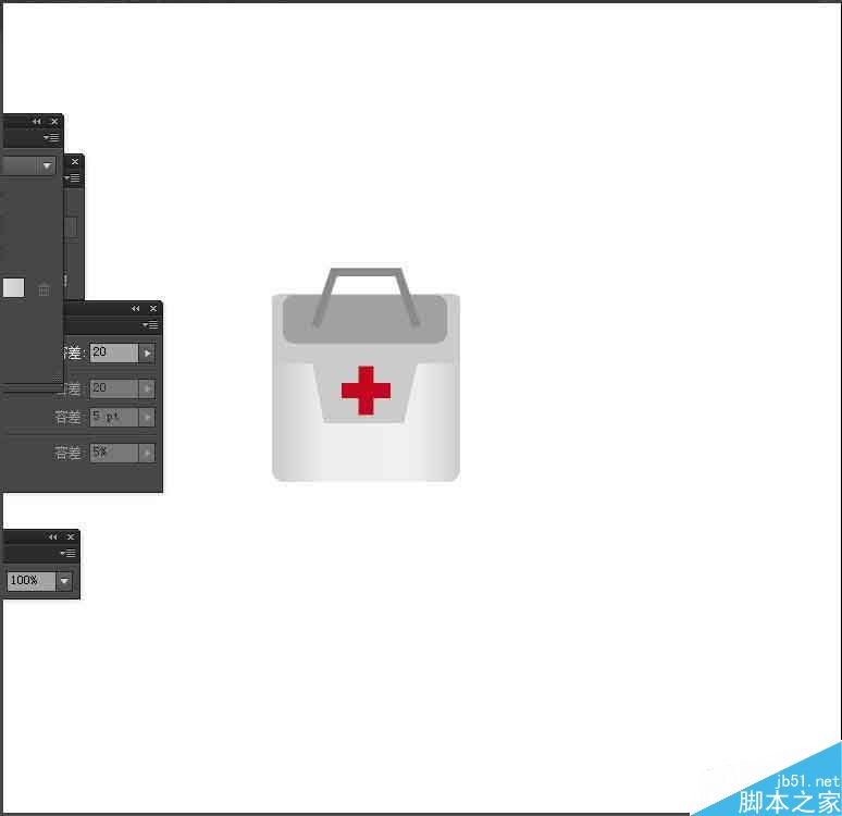 Ai简单绘制急救箱的图标