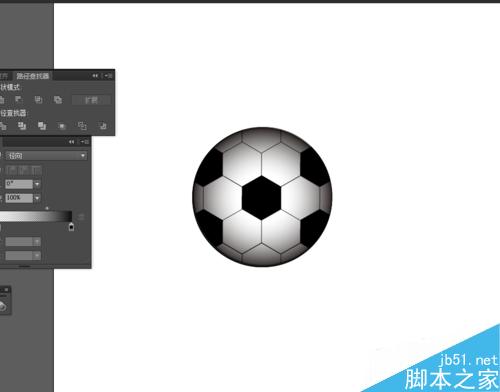 Ai绘制足球的图标