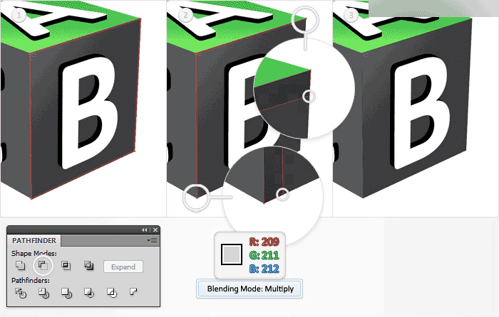 Illustrator绘制3D立体风格的小方块教程,PS教程,思缘教程网