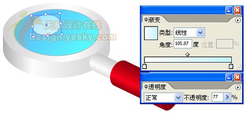 AI教程:绘制一个放大镜图标 软件云 AI教程