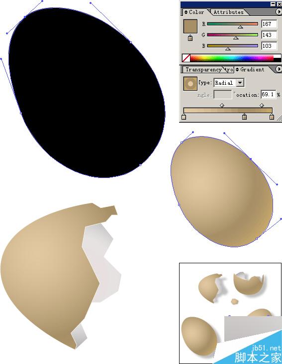 Illustrator绘制逼真的鸡蛋 软件云 AI教程