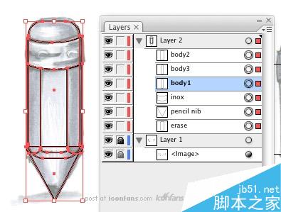 AI制作铅笔图标 软件云 AI教程