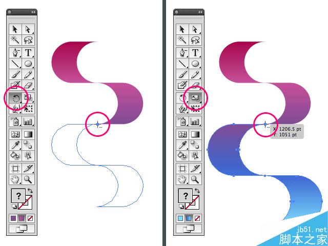 AI绘制漂亮渐变插画 软件云 AI教程