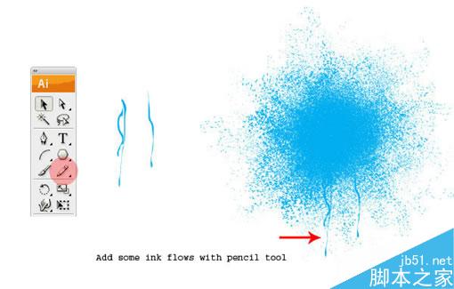 AI教程：制作色彩喷溅效果 软件云 AI教程