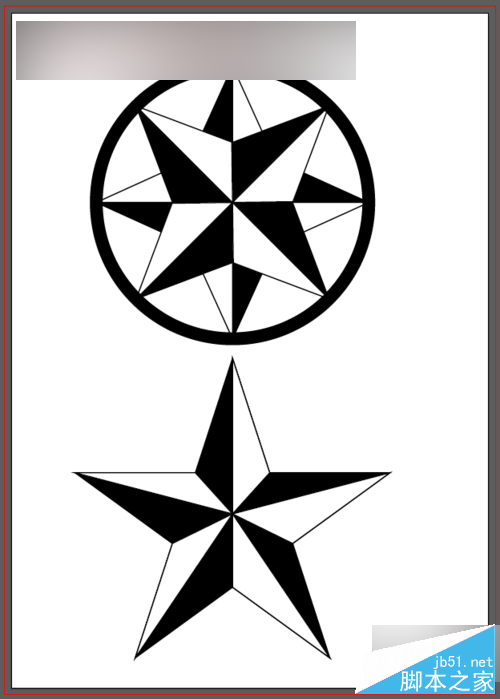 怎么绘制星形logo标志