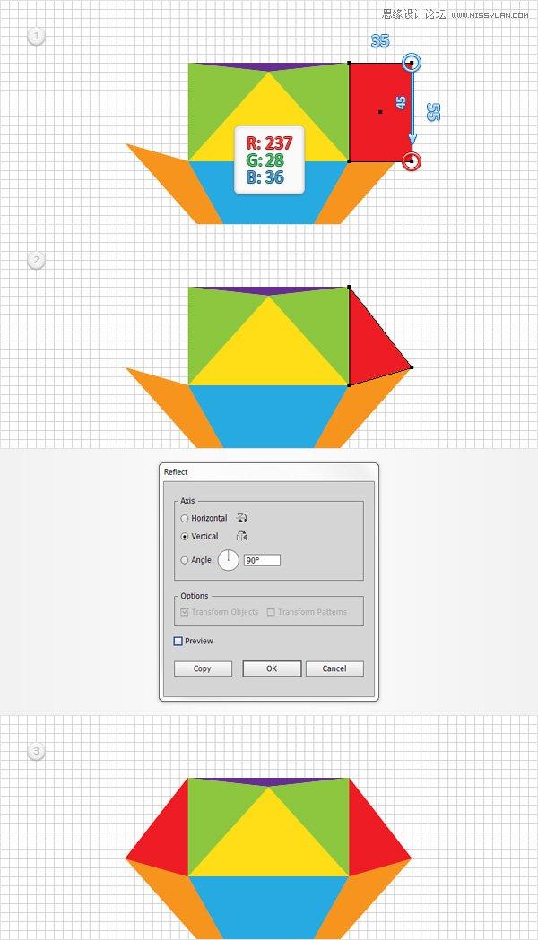 Illustrator绘制立体逼真的钻石图标教程(2),破洛洛