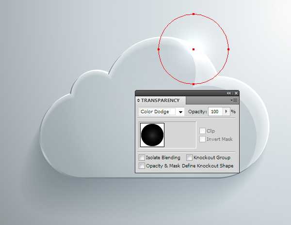 AI绘制玻璃质感云图标 软件云 AI实例教程 glass cloud 27