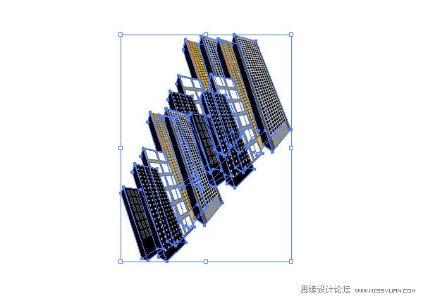 Illustrator教程：绘制中目中的高楼大厦,破洛洛