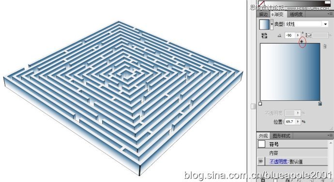 Photoshop制作立体效果的正方形迷宫,破洛洛