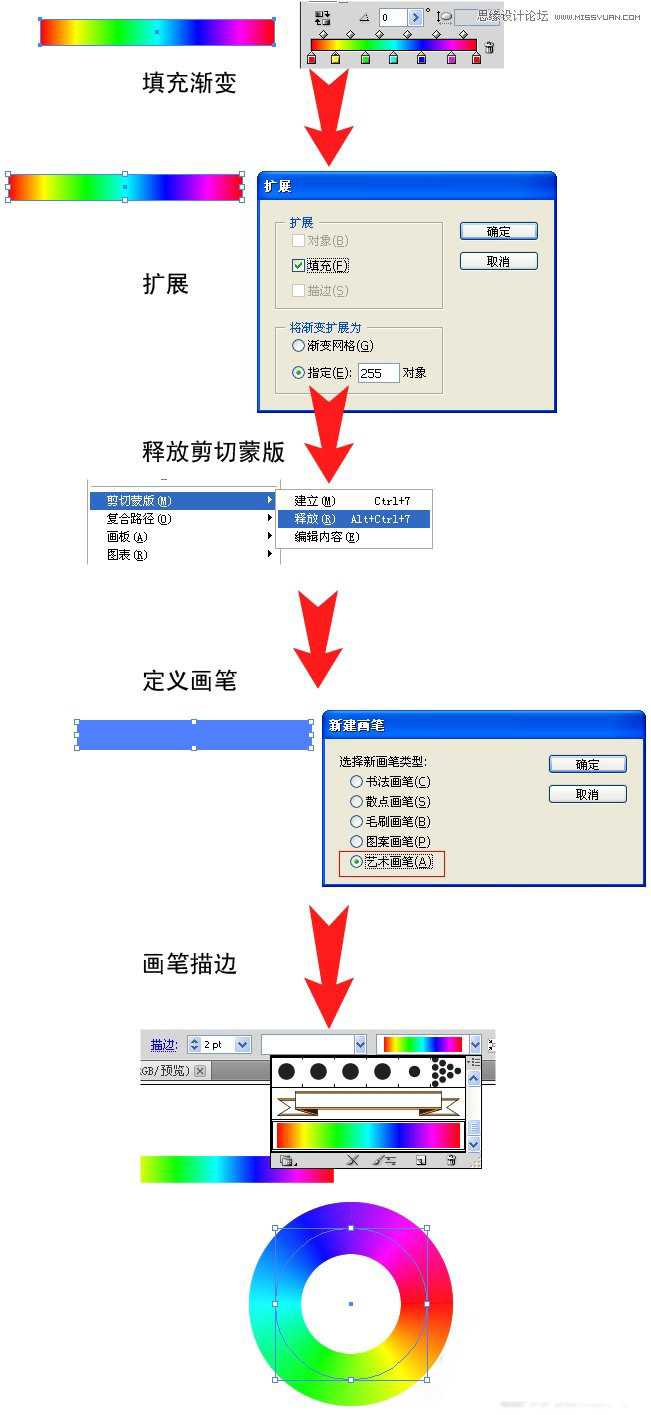 Illustrator绘制色相环技巧介绍,破洛洛