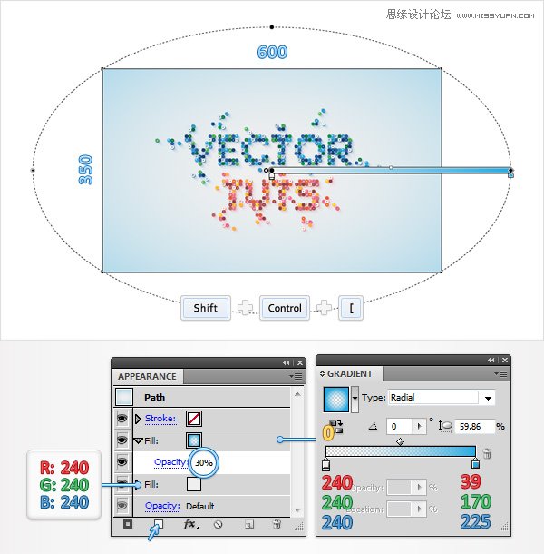 Illustrator制作马赛克效果的艺术字教程,破洛洛