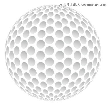 Illustrator绘制逼真的高尔夫球,破洛洛
