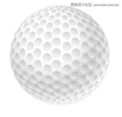 Illustrator绘制逼真的高尔夫球,破洛洛
