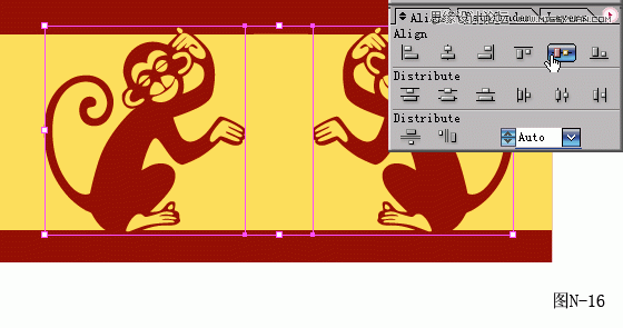 Illustrator设计红色风格的猴年贺卡教程(3),破洛洛