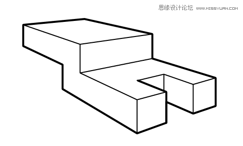 Illustrator绘制三维立体透视图教程(3),破洛洛