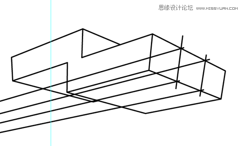 Illustrator绘制三维立体透视图教程(4),破洛洛