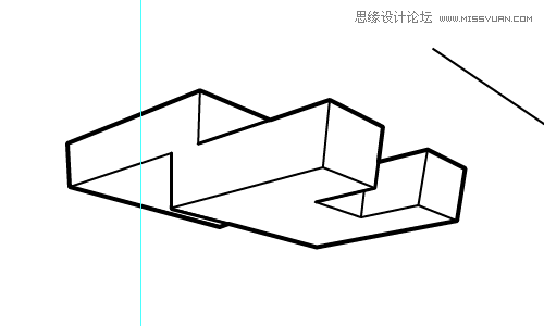 Illustrator绘制三维立体透视图教程(4),破洛洛