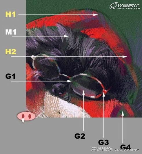 绘画的技巧：色彩规律全面解析,PS教程,软件云教程网