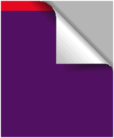FreeHand使用教程：创建紫色纸张页面卷边效果