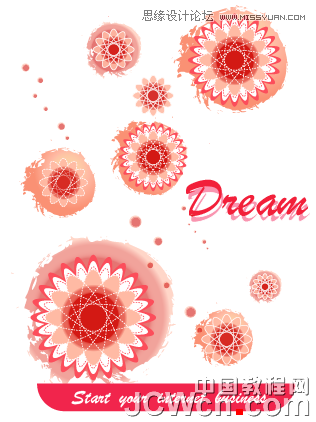 Illustrator绘制炫丽时尚的花朵教程,软件云