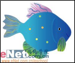 Illustrator绘制可爱的矢量热带鱼 三联