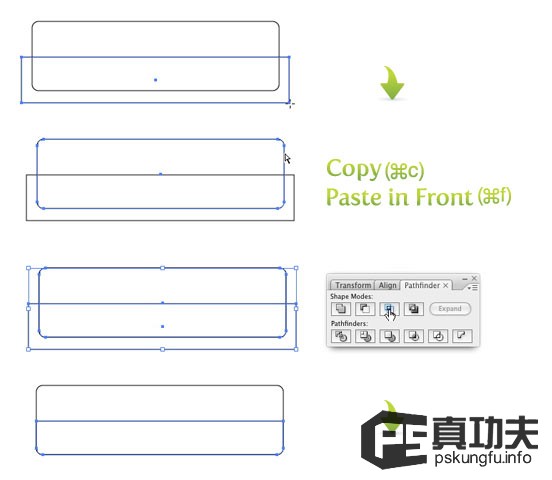 在AI中不使用混合和透明度制作发光按钮