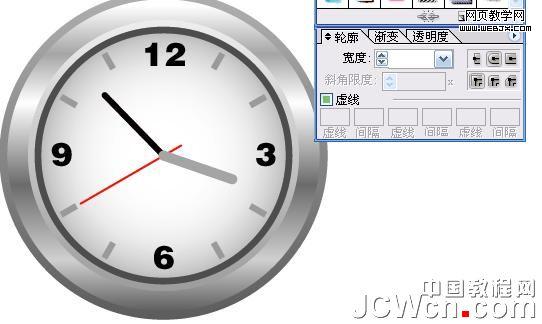 Illustrator鼠绘教程：渐变工具运用绘制金属闹钟_中国教程网