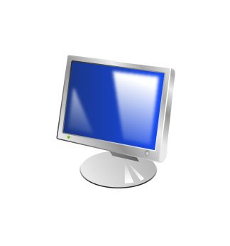 Computer Display Vista Icon