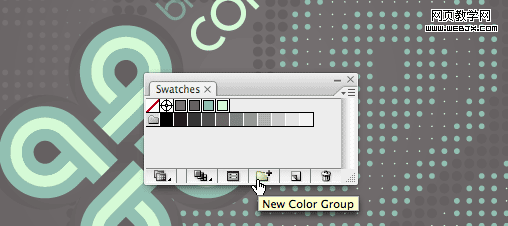 Add your swatches in a Color Group