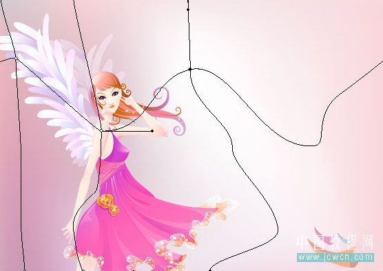 Illustrator教程:制作漂亮插画花季的天使-软件云