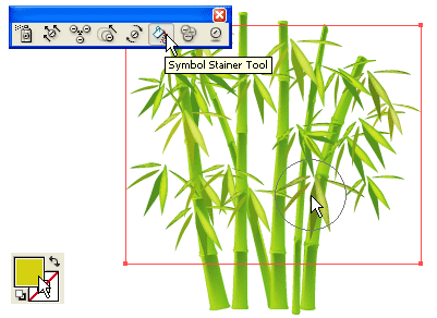 Illustrator教程:制作大片竹林-软件云