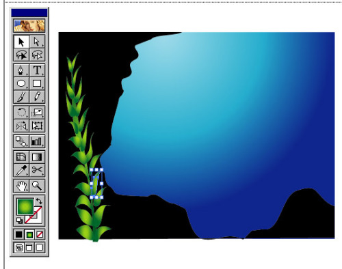 Illustrator绘制美丽的海底世界_软件云jb51.net