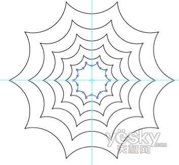 万圣节用Illustrator绘蜘蛛网和蜘蛛8_软件云转载