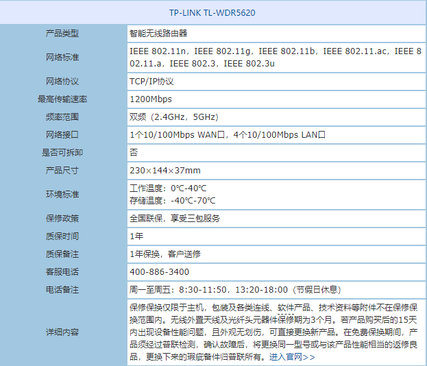 双频更酣畅 TL-WDR5620路由器高速上网 