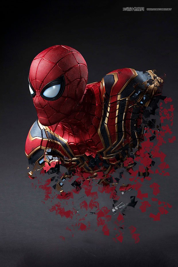 设计立体蜘蛛侠电影海报图片的Photoshop教程