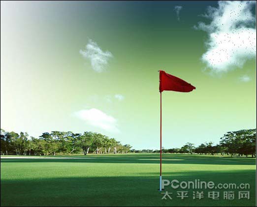 合成高尔夫球赛宣传图片的PS教程