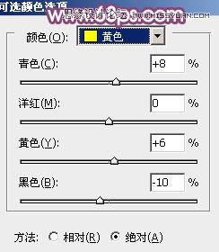 PS把户外花丛女生照片调成夏季阳光紫色调