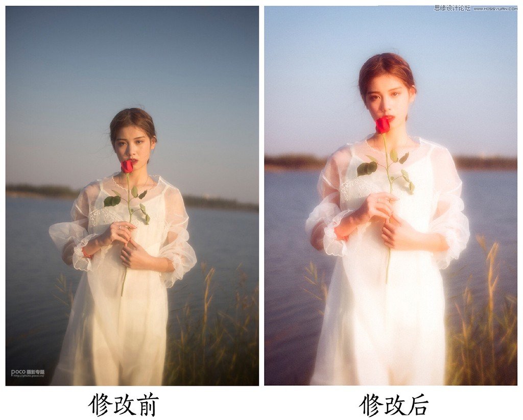 Photoshop调制唯美朦胧人像照片效果