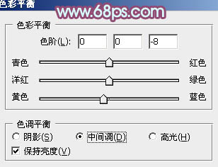 给室内人物照片加上淡青色的PS教程