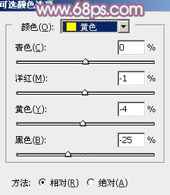 PS把打电话的女孩照片调成柔美阳光色