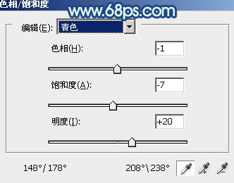 PS通道替换法调出青蓝色草地女孩照片