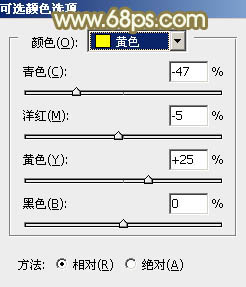 PS调出金黄色野花丛中的甜美女孩照片