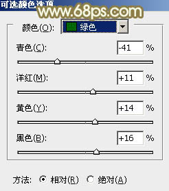 PS调出金黄色野花丛中的甜美女孩照片