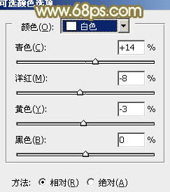 PS调出金黄色野花丛中的甜美女孩照片