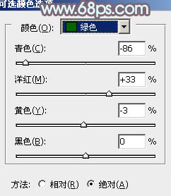 PS调出金色阳光照耀下的树林女孩照片