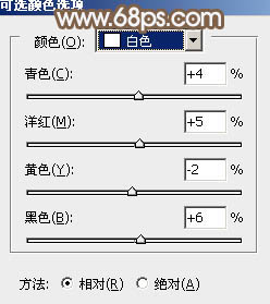 PS调出红褐色树林中的阳光女孩照片