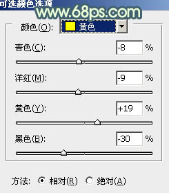 如何PS调出柔美青黄色的可爱女生照片