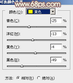 PS调出秋季棕褐色的小清新女孩照片